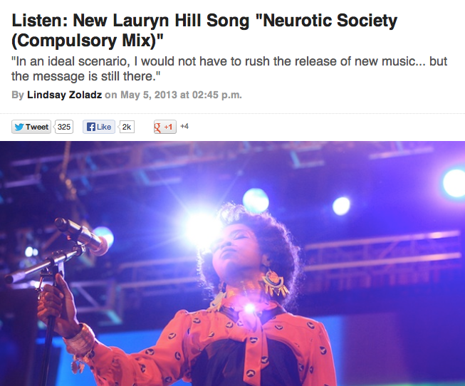 Lauren Hill new single release Pitchfork