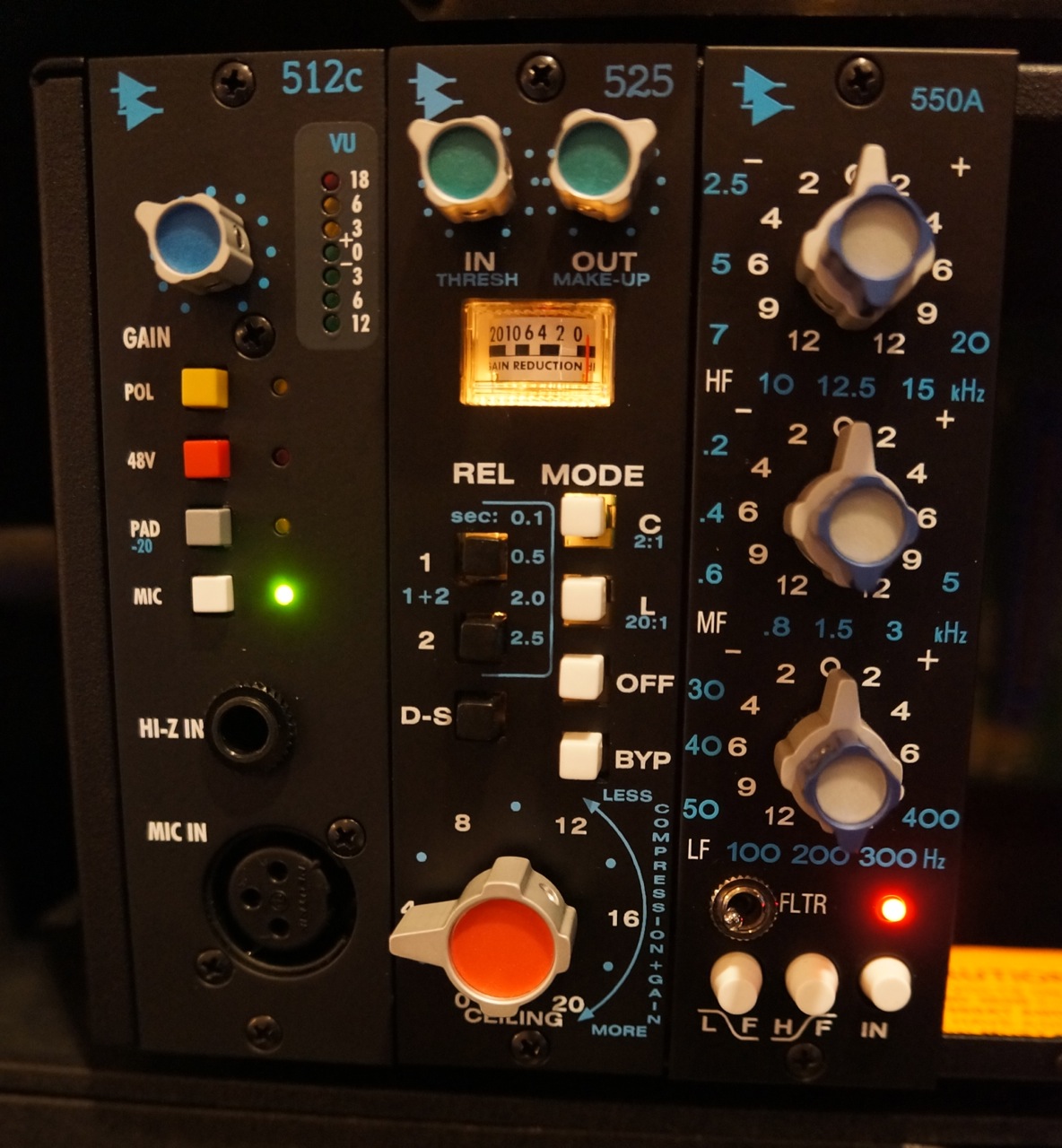 Studio B API recording chain