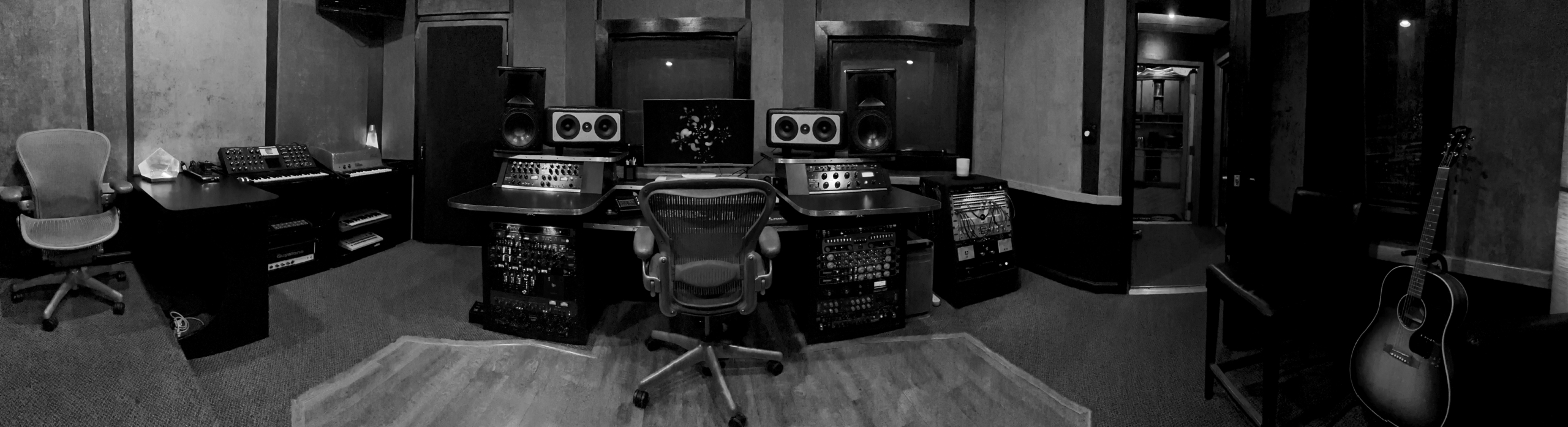 Studio A Pano B&W